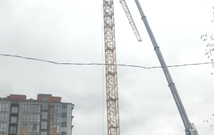 Перенесення та монтаж баштового крану!